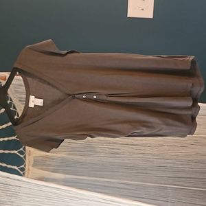 ANNA GLOVER H&M FLUTTER SLEEVE V NECK BLOUSE